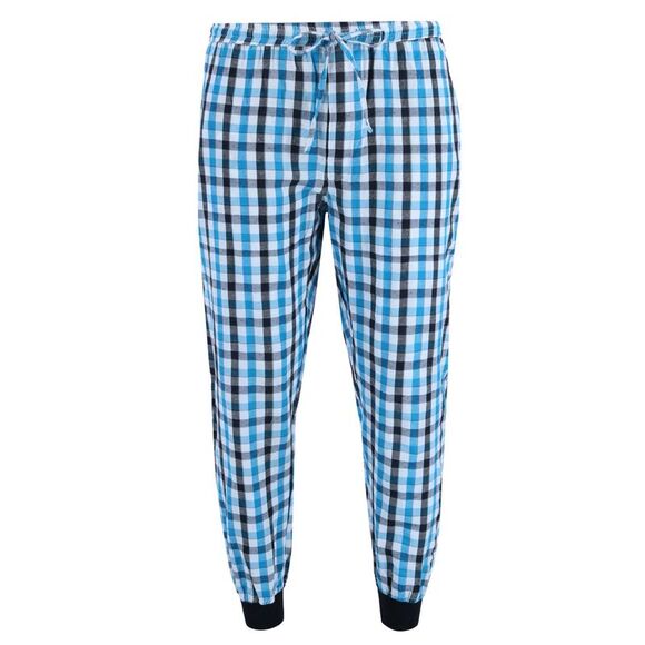 Ten West Apparel Men's V-Neck Top With Plaid Jogger Lounge Set - Picture 3 of 4